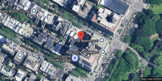 Aerial map of 14 WEST 69 STREET, Manhattan