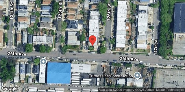 Aerial map of 25-72 126 STREET, Queens