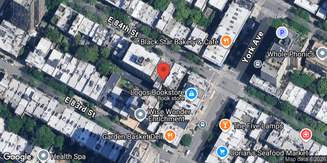 Aerial map of 448 EAST 84 STREET, Manhattan