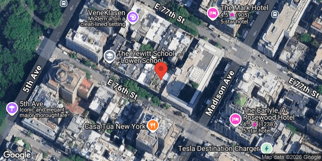 Aerial map of 17 EAST 76 STREET, Manhattan