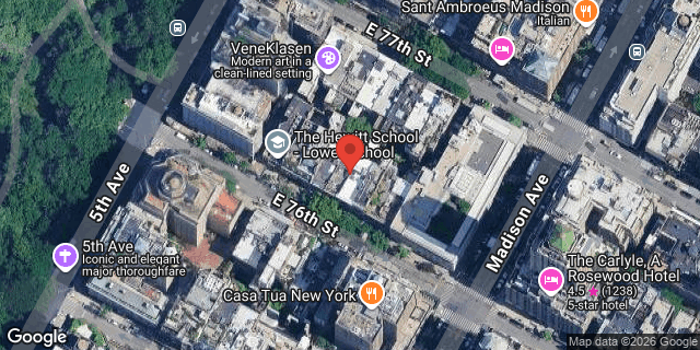 Aerial map of 11 EAST 76 STREET, Manhattan