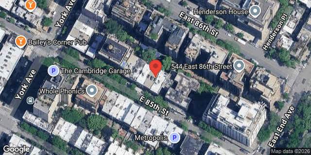 Aerial map of 521B EAST 85 STREET, Manhattan