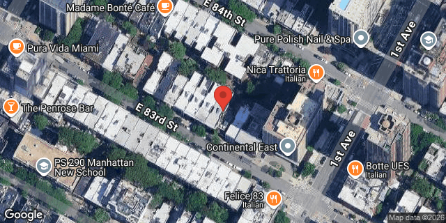 Aerial map of 329 EAST 83 STREET, Manhattan