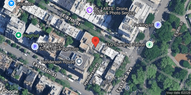 Aerial map of 544 EAST 87 STREET, Manhattan