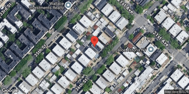 Aerial map of 21-22 36 STREET, Queens