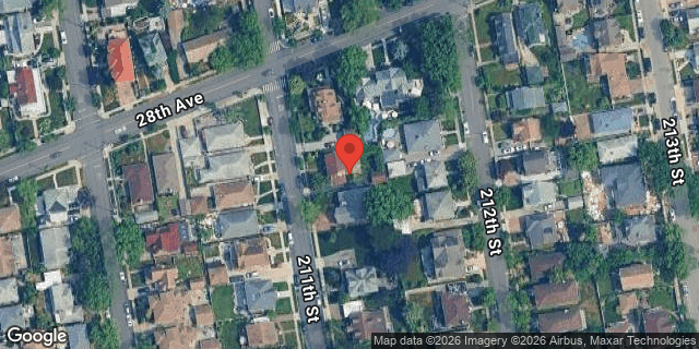 Aerial map of 28-11 211 STREET, Queens