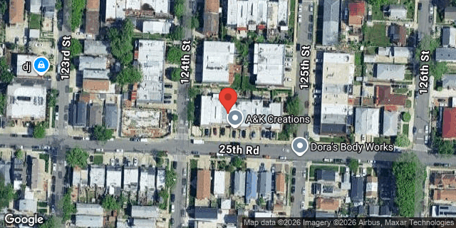 Aerial map of 124-09 25 ROAD, Queens