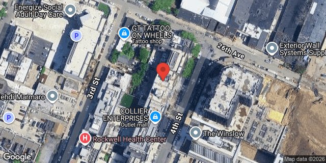 Aerial map of 26-12 4 STREET, Queens