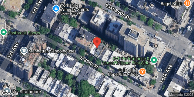 Aerial map of 425 EAST 85 STREET, Manhattan