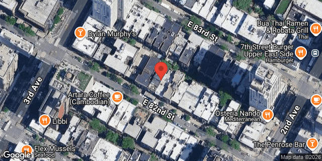 Aerial map of 221 EAST 82 STREET, Manhattan