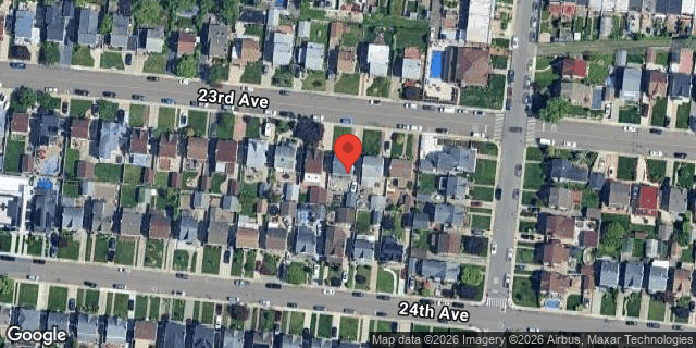 Aerial map of 166-54 23 AVENUE, Queens