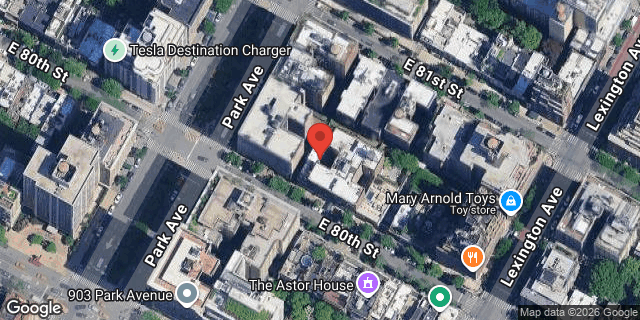 Aerial map of 105 EAST 80 STREET, Manhattan