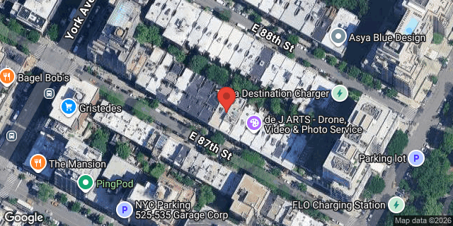 Aerial map of 519 EAST 87 STREET, Manhattan