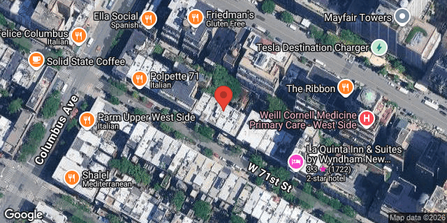 Aerial map of 53 WEST 71 STREET, Manhattan