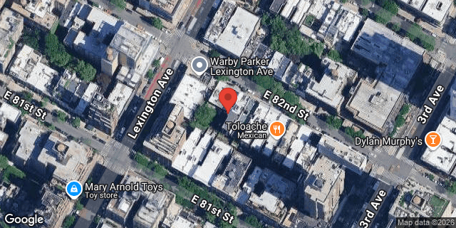 Aerial map of 156 EAST 82 STREET, Manhattan
