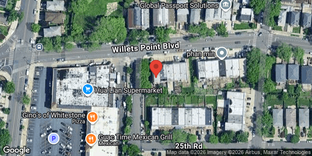 Aerial map of 144-36 WILLETS POINT BLVD, Queens