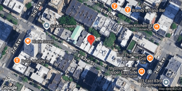 Aerial map of 221 EAST 83 STREET, Manhattan