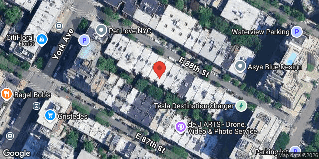 Aerial map of 514 EAST 88 STREET, Manhattan