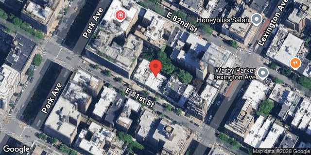 Aerial map of 113 EAST 81 STREET, Manhattan