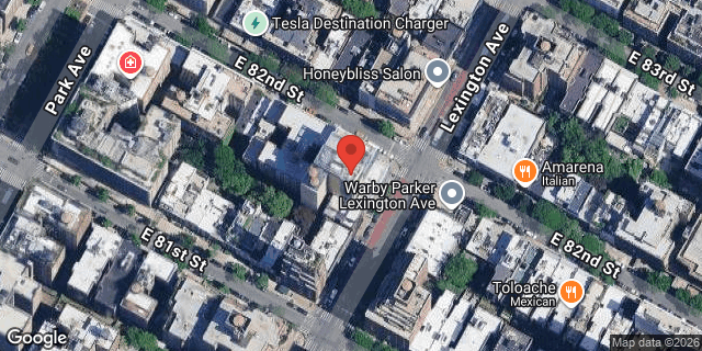 Aerial map of 132 EAST 82 STREET, Manhattan