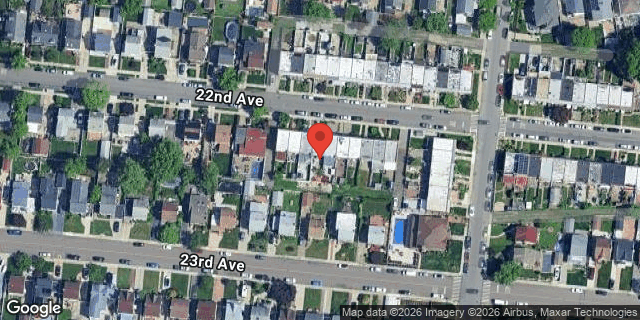Aerial map of 166-54 22 AVENUE, Queens