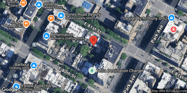 Aerial map of 50 EAST 81 STREET, Manhattan