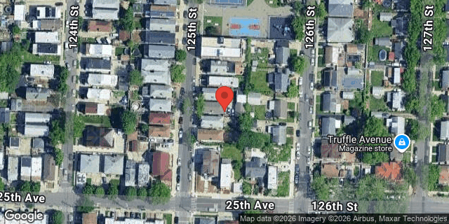 Aerial map of 23-47 125 STREET, Queens