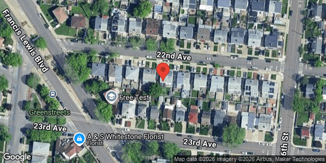 Aerial map of 163-32 22 AVENUE, Queens