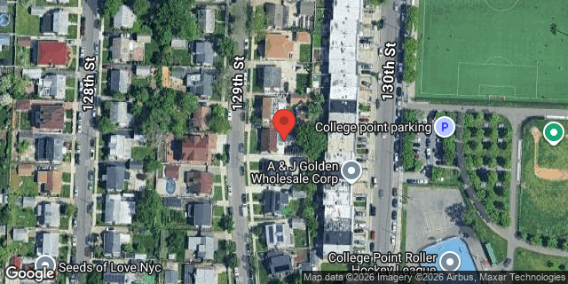 Aerial map of 23-45 129 STREET, Queens