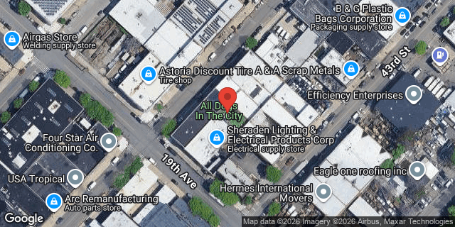 Aerial map of 18-73 42 STREET, Queens