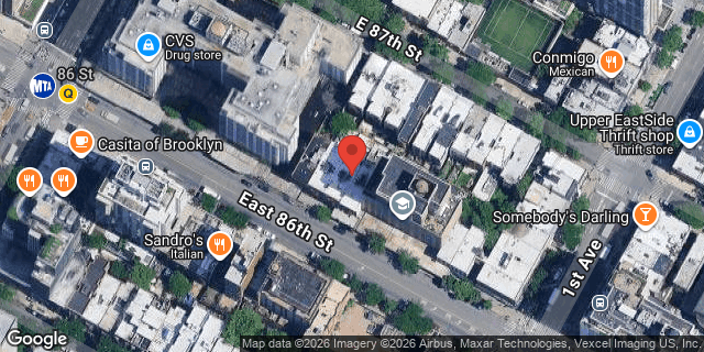 Aerial map of 335 EAST 86 STREET, Manhattan