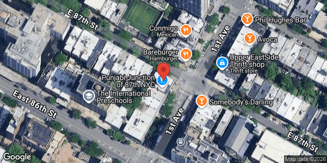 Aerial map of 1667 1 AVENUE, Manhattan
