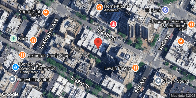 Aerial map of 15O EAST 84 STREET, Manhattan