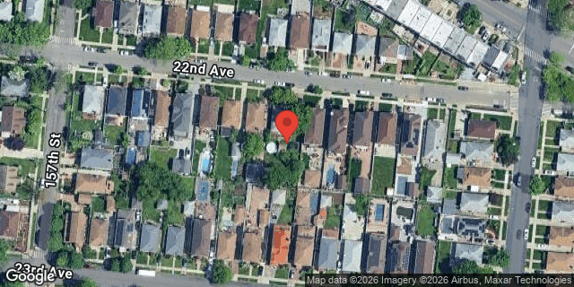Aerial map of 157-36 22 AVENUE, Queens