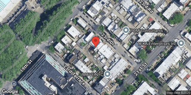 Aerial map of 19-16 23 DRIVE, Queens