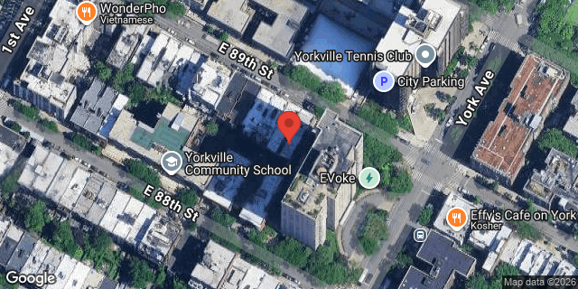 Aerial map of 436 EAST 89 STREET, Manhattan