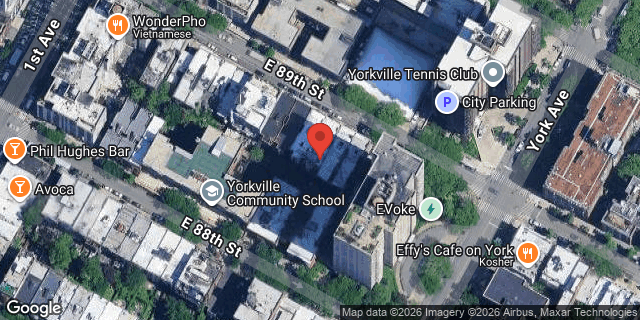 Aerial map of 434 EAST 89 STREET, Manhattan