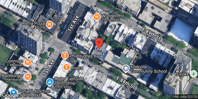 Aerial map of 407 EAST 88 STREET, Manhattan