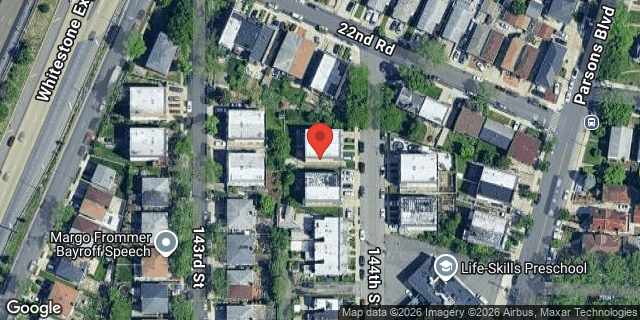 Aerial map of 23-12 144 STREET, Queens