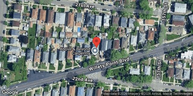 Aerial map of 154-47 WILLETS POINT BLVD, Queens