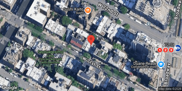 Aerial map of 243 WEST 71 STREET, Manhattan