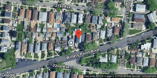 Aerial map of 154-53 WILLETS POINT BLVD, Queens