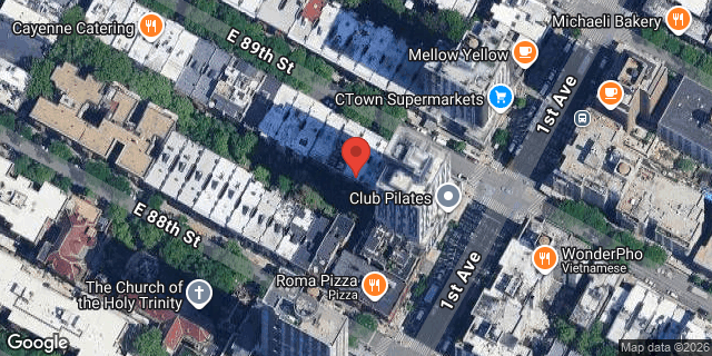 Aerial map of 350 EAST 89 STREET, Manhattan