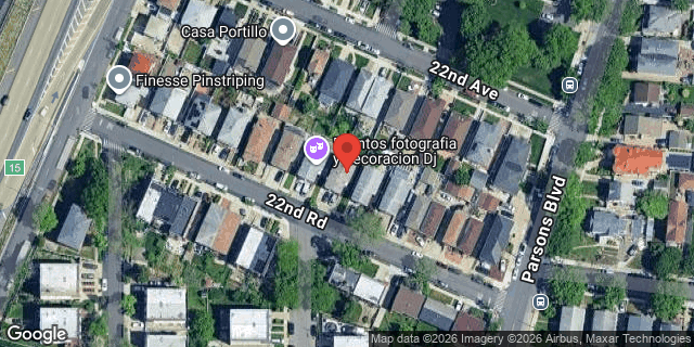 Aerial map of 143-35 22 ROAD, Queens