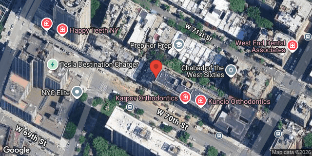 Aerial map of 333 WEST 70 STREET, Manhattan