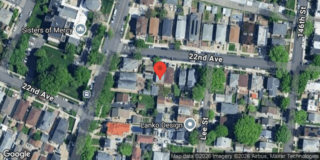 Aerial map of 145-14 22 AVENUE, Queens