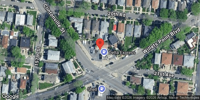 Aerial map of 20-65 CLINTONVILLE STREET, Queens
