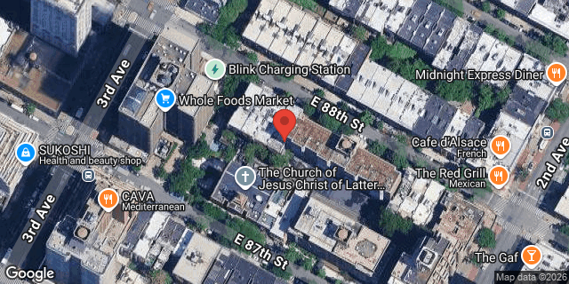 Aerial map of 214 EAST 88 STREET, Manhattan