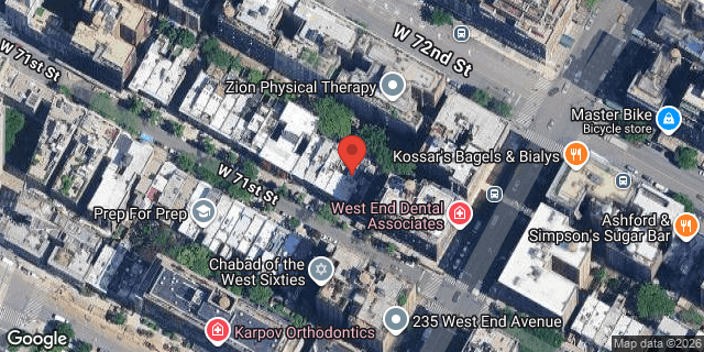 Aerial map of 313 WEST 71 STREET, Manhattan