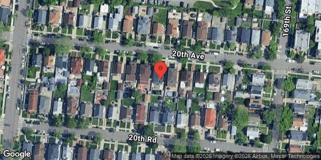 Aerial map of 166-40 20 AVENUE, Queens
